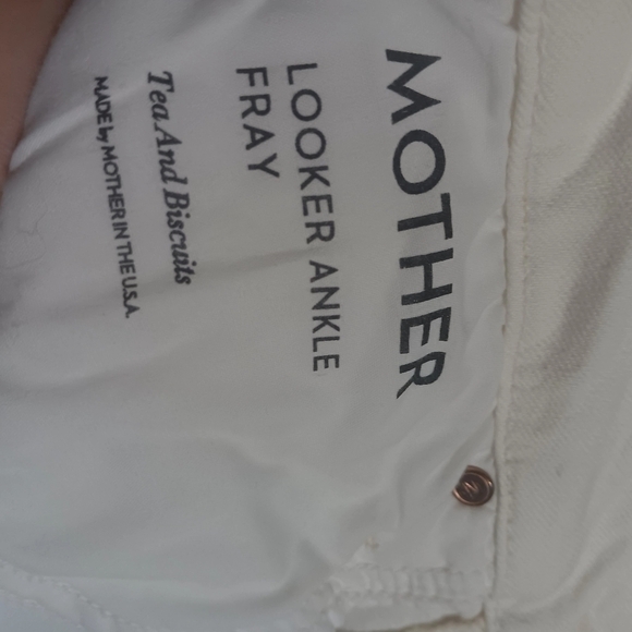 MOTHER White Skinny Distressed Jeans - Picture 6 of 10